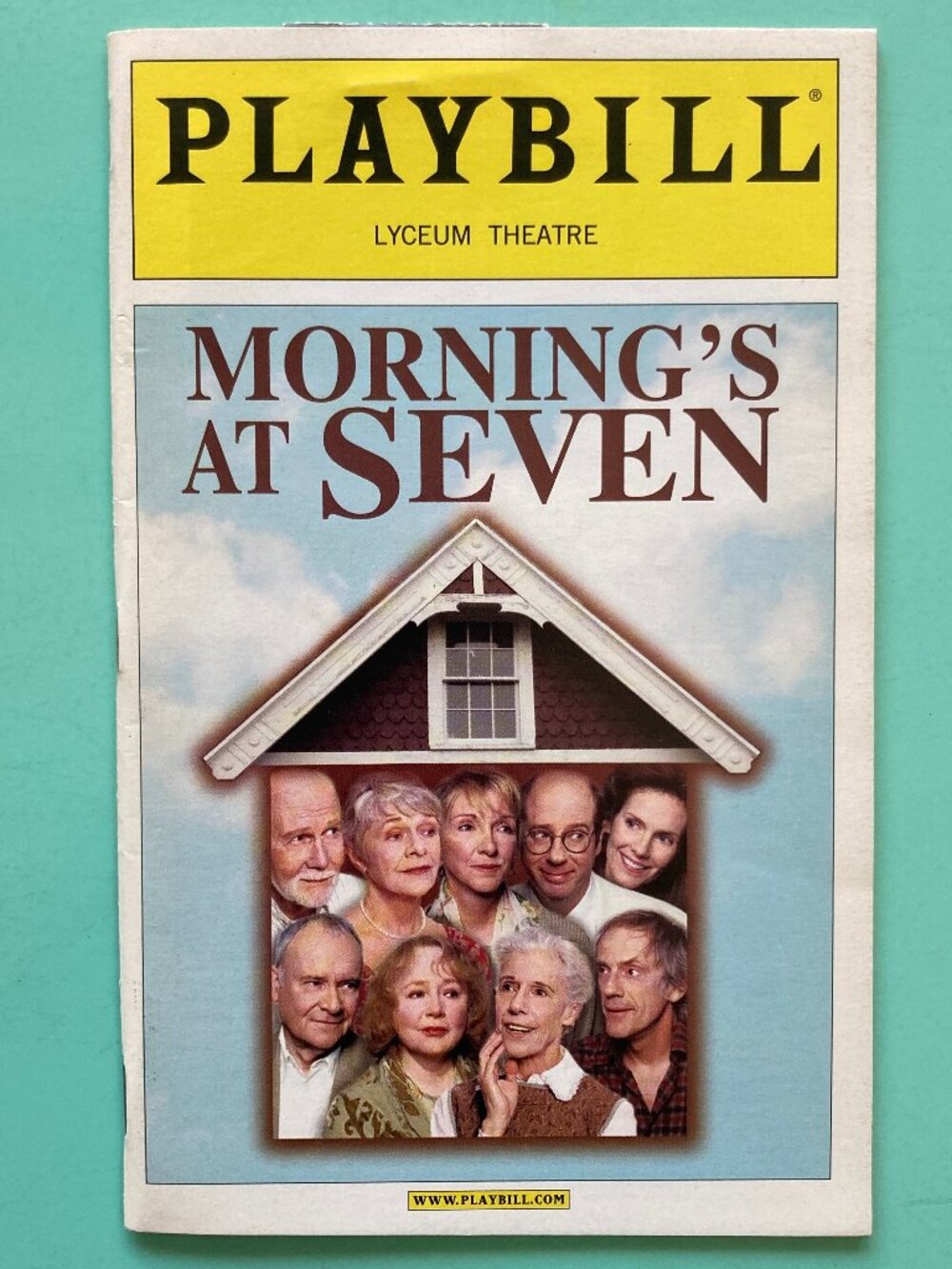 Playbill Morning's At Seven Julie Hagerty Buck Henry Christopher Lloyd Open Nite